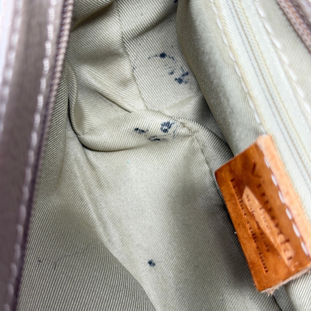 Vimoda Paris Baguette Purse Suede Leather Beige Small - Picture 7 of 13
